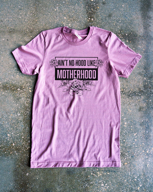 Ain't No Hood Like Motherhood Adult Box T-Shirt
