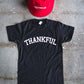 Thankful Adult Box T-Shirt & Red Bucket Hat Bundle