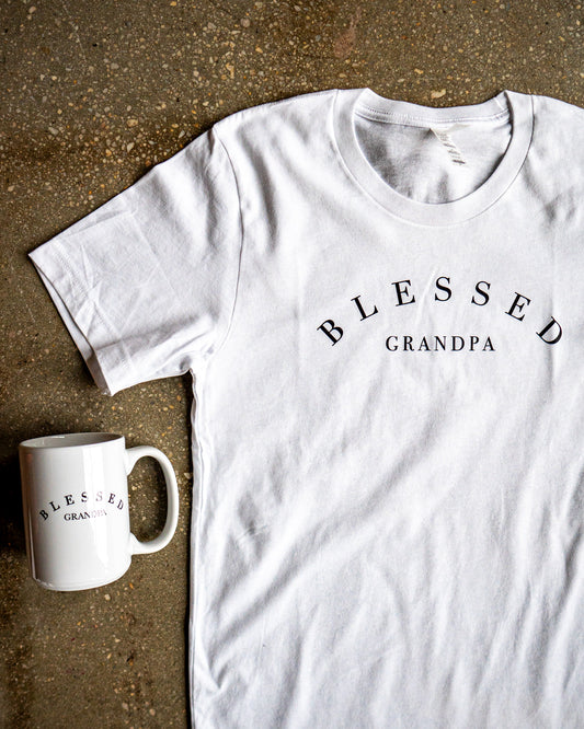 Blessed Grandpa Adult Box T-Shirt & Mug