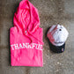 Thankful Hoodie & White/Black Distressed Hat Bundle