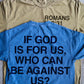 Who Can Be Against Us? Adult Box T-Shirt