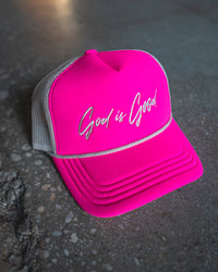 God Is Good Premium Trucker Hat