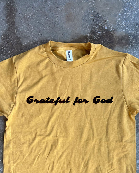 Grateful for God Adult Box T-Shirt