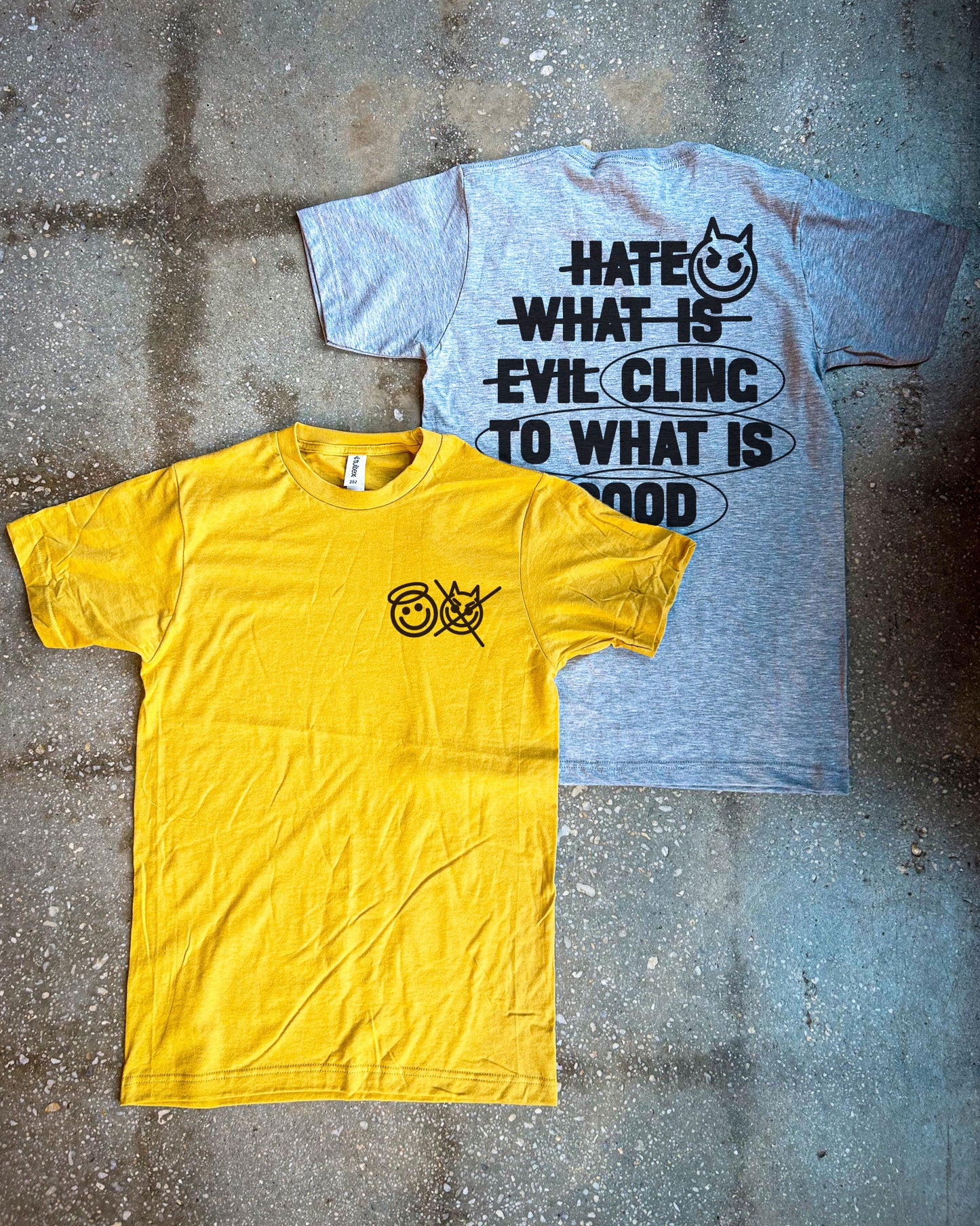 Hate Evil, Cling to Good Adult Box T-Shirt