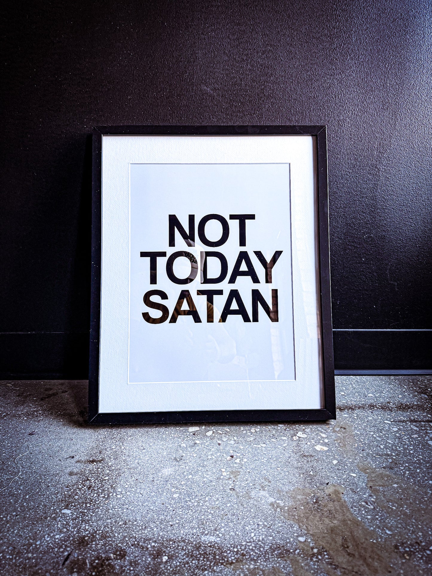 Not Today Satan Wall Art