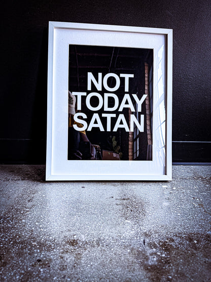 Not Today Satan Wall Art