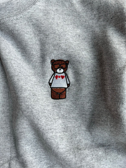 Teddy Embroidered Kids Sweatshirt