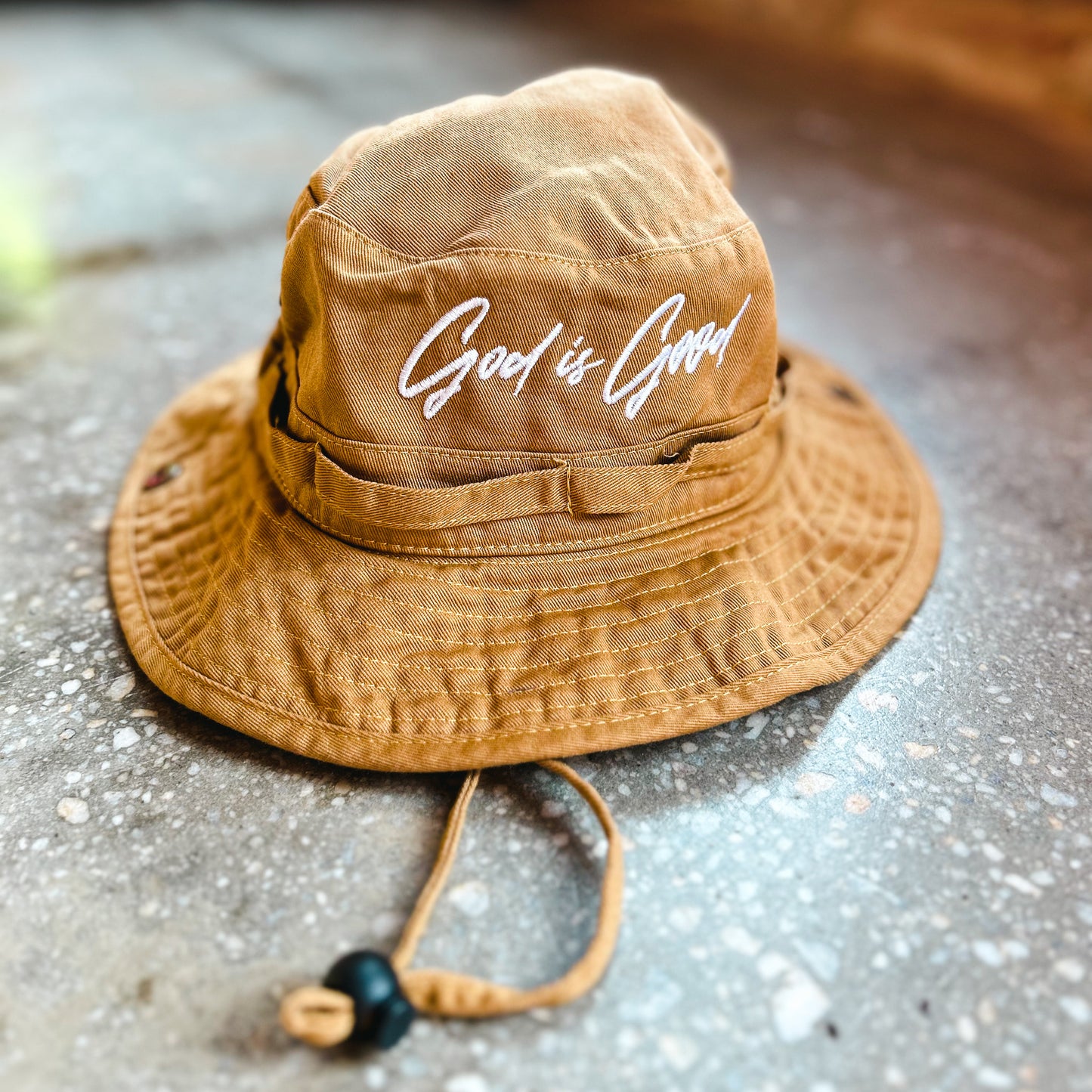 God Is Good Boonie w/ String Hat