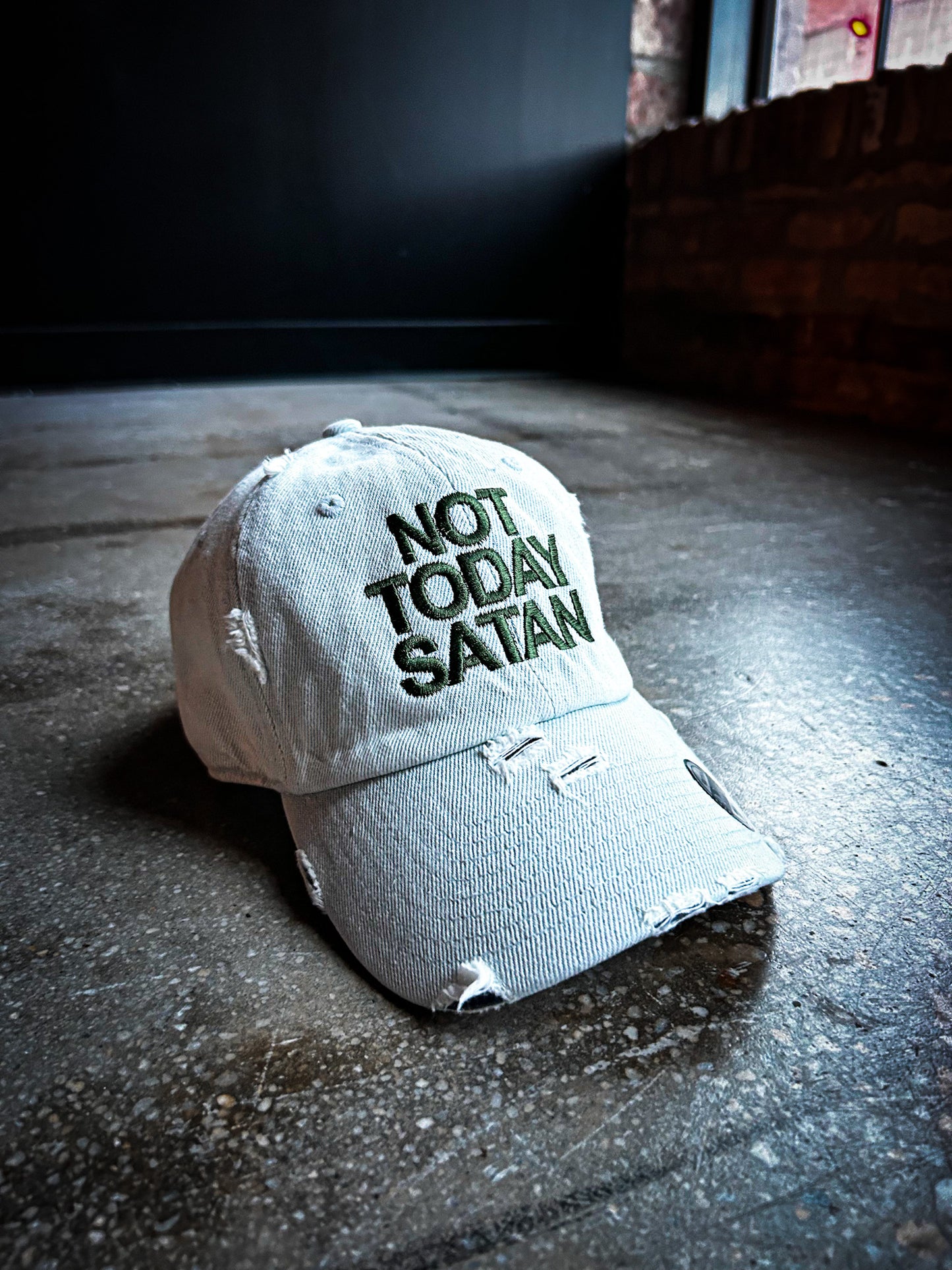 Not Today Satan Hat (Distressed)
