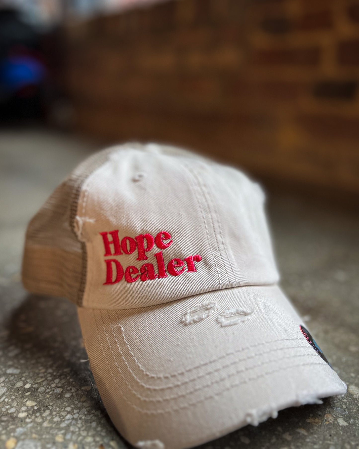 Hope Dealer Hat (Distressed Mesh-Back Ponytail)