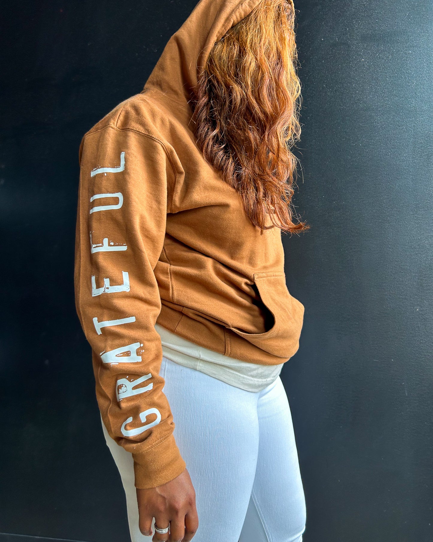 Grateful Thankful Blessed Adult Box Hoodie