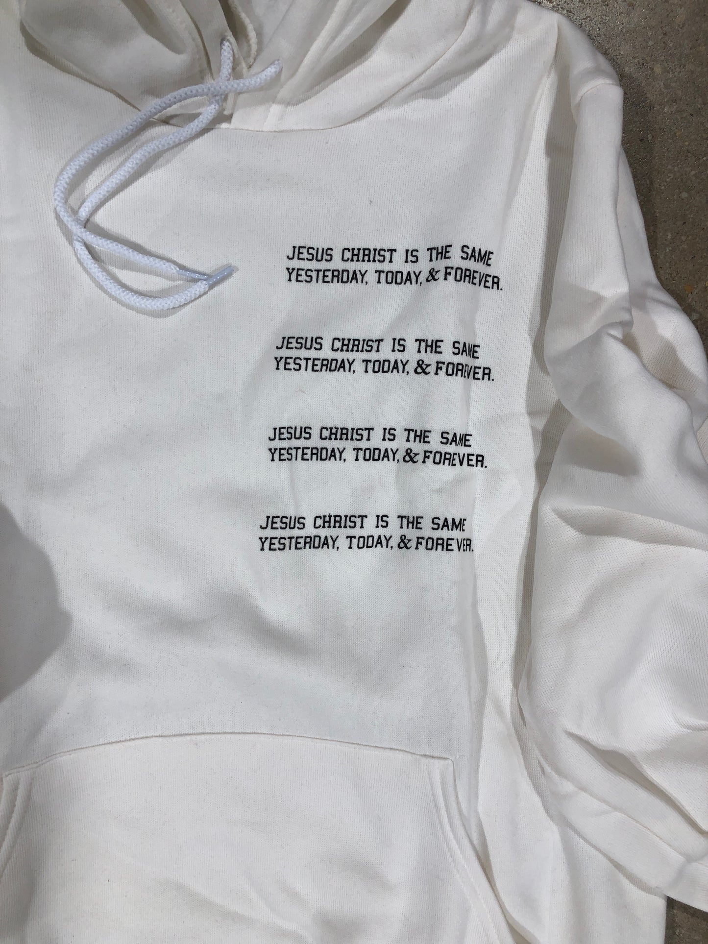 (CLEARANCE) Jesus Never Changes Adult Hoodie