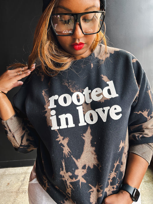 Rooted In Love Adult Drop Shoulder Sweatshirt