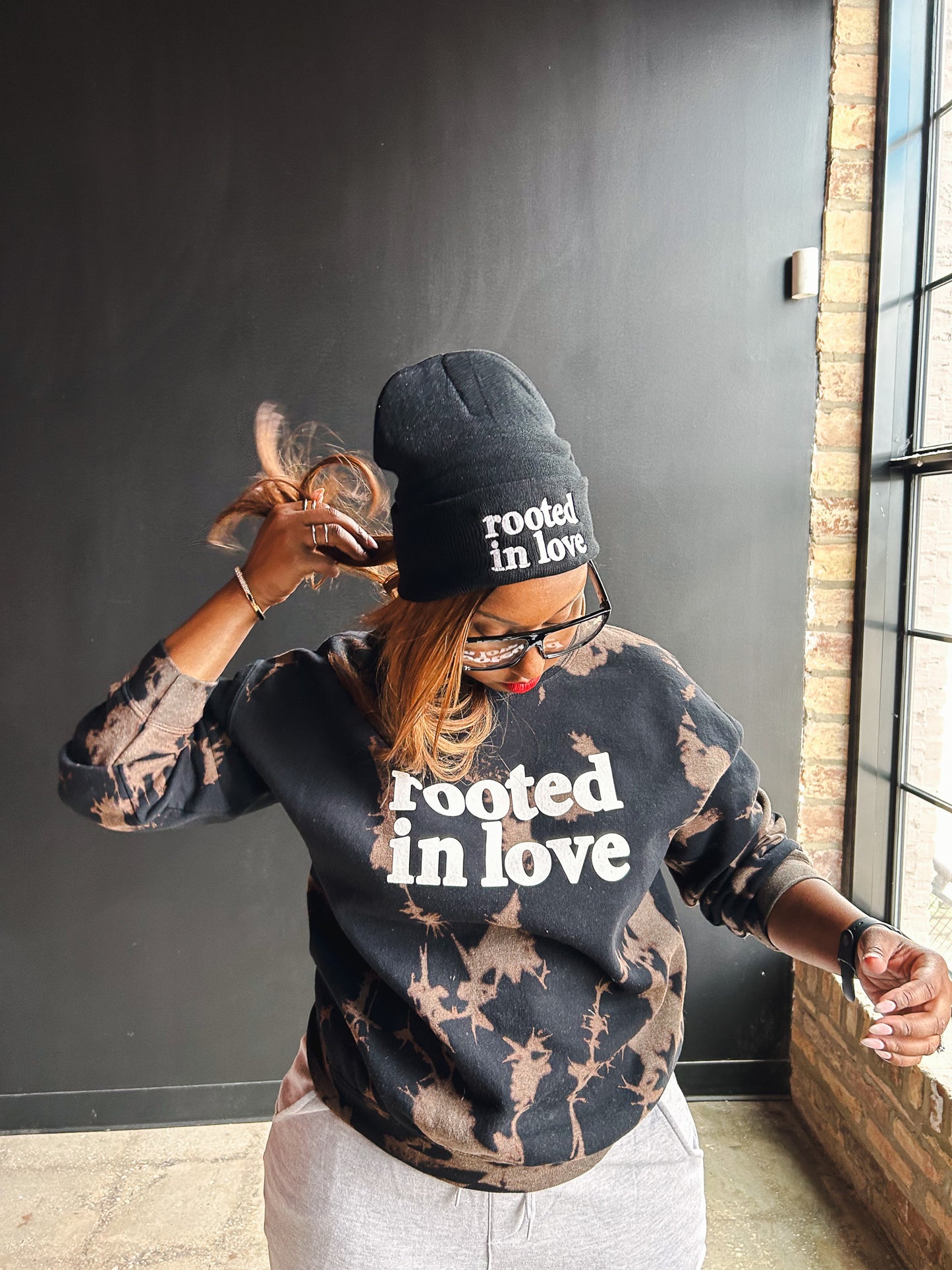 Rooted In Love Adult Drop Shoulder Sweatshirt