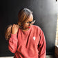 Cross Puff Adult Drop Shoulder Sweatshirt