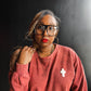 Cross Puff Adult Drop Shoulder Sweatshirt