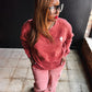 Cross Puff Adult Drop Shoulder Sweatshirt