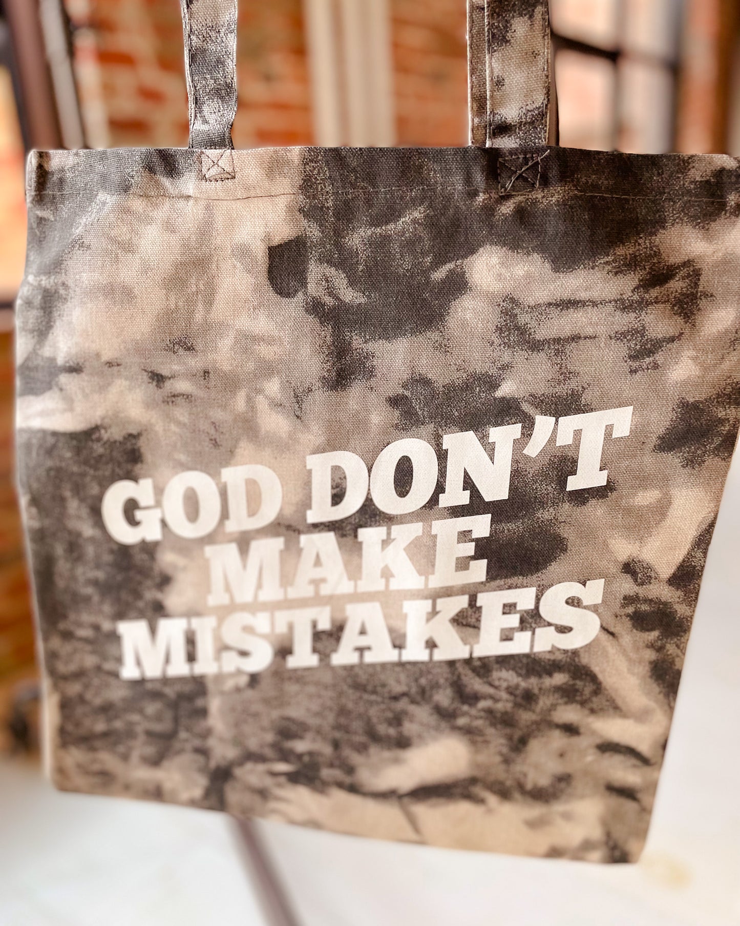 God Don't Make Mistakes Tote