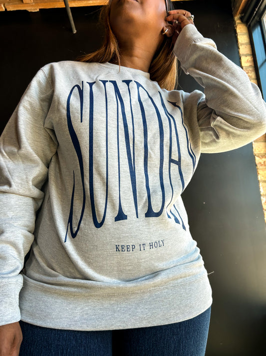 SUNDAY (Keep It Holy) Adult Box Sweatshirt