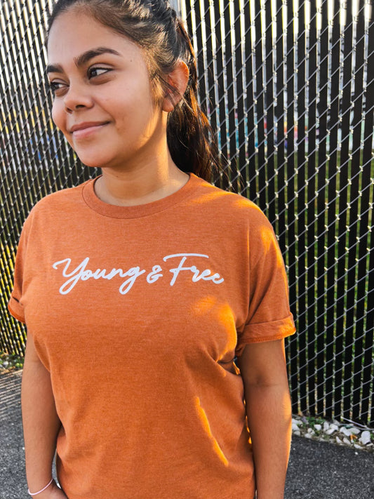 Young & Free Adult Box T-Shirt