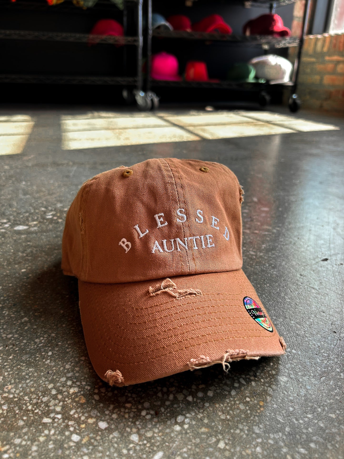 Blessed Auntie Hat (Distressed)