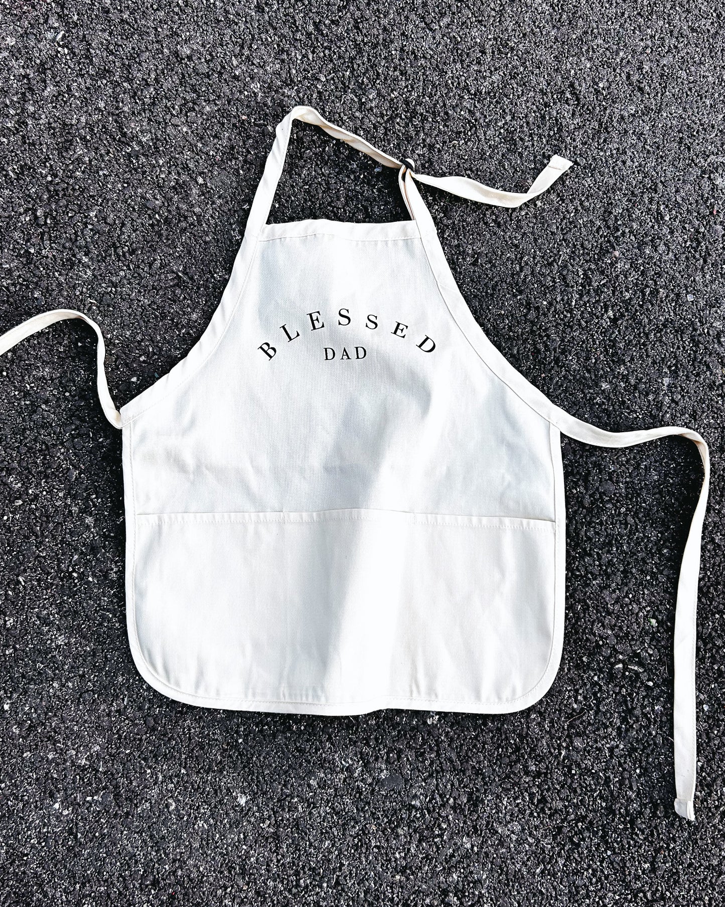 Blessed Dad Full-Length Apron with Pockets