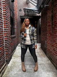 All Things Work Together Adult Plaid Shirt