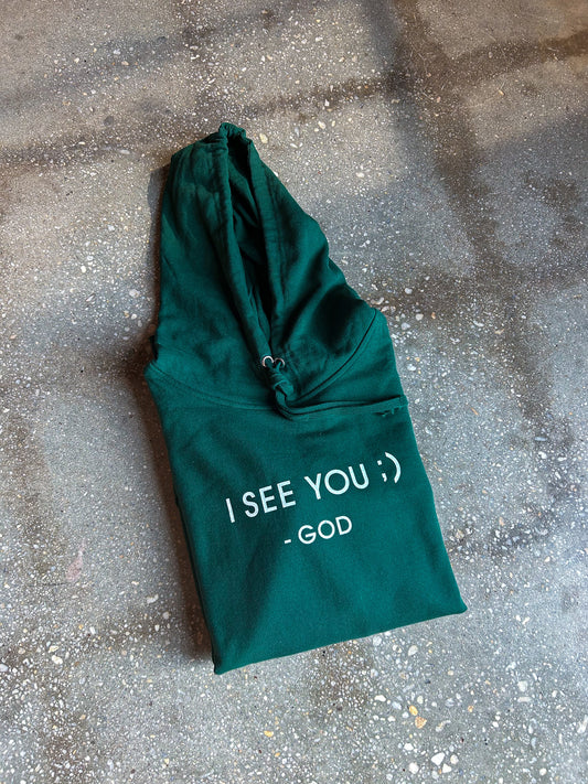 I See You :) - God Adult Box Hoodie