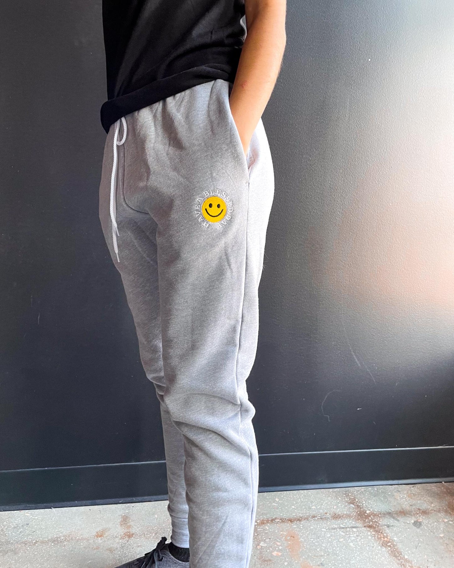 Have A Blessed Day Embroidered Adult/Unisex Joggers