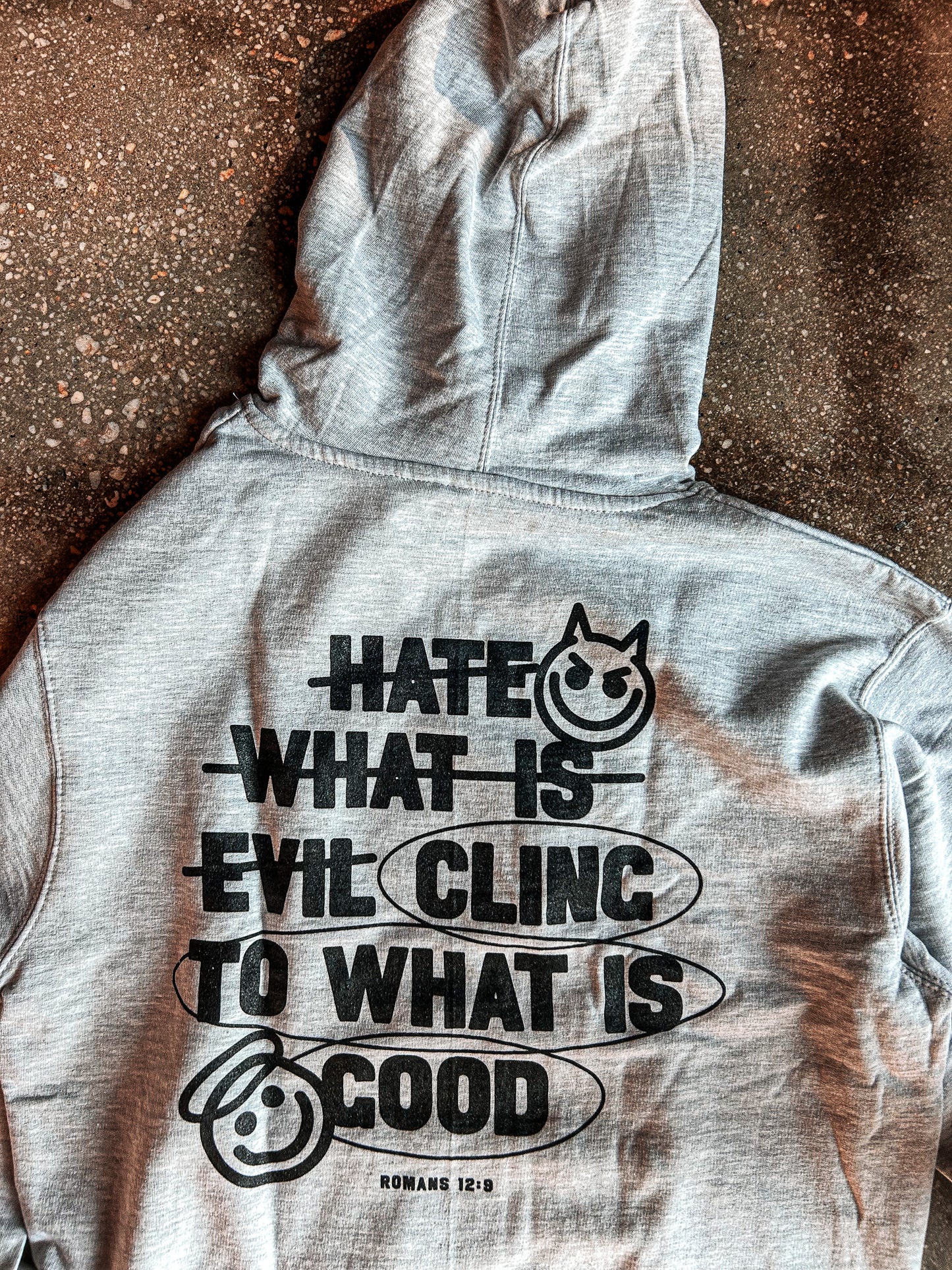 Hate Evil, Cling to Good Adult Box Hoodie