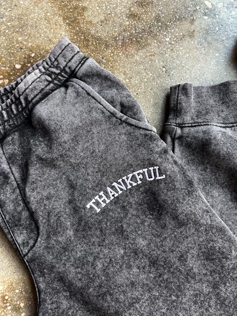 Thankful Embroidered Adult/Unisex Sweatpants
