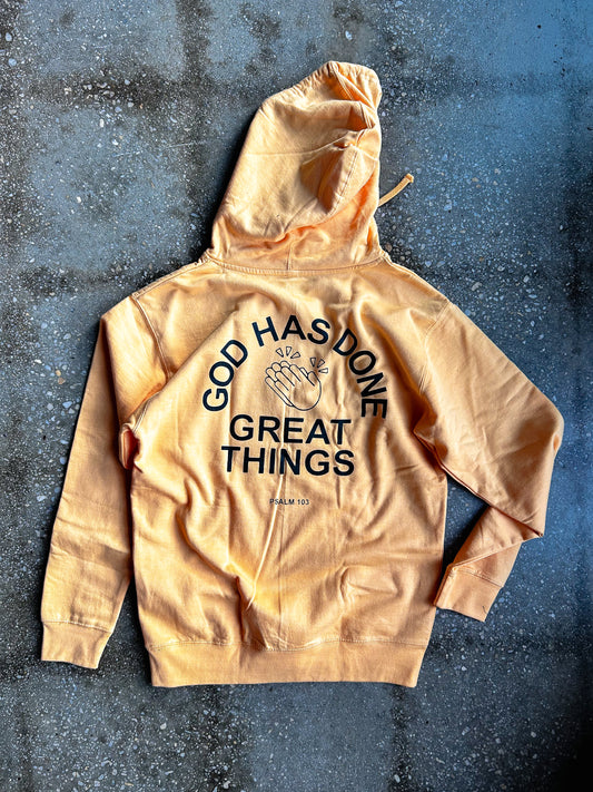 God Has Done Great Things Adult Box Hoodie