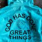 God Has Done Great Things Adult Box Hoodie