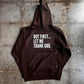 But First... Adult Box Pullover