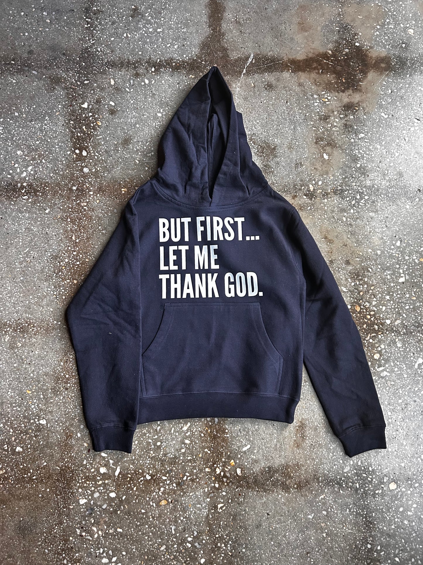 But First... Kids Hoodie