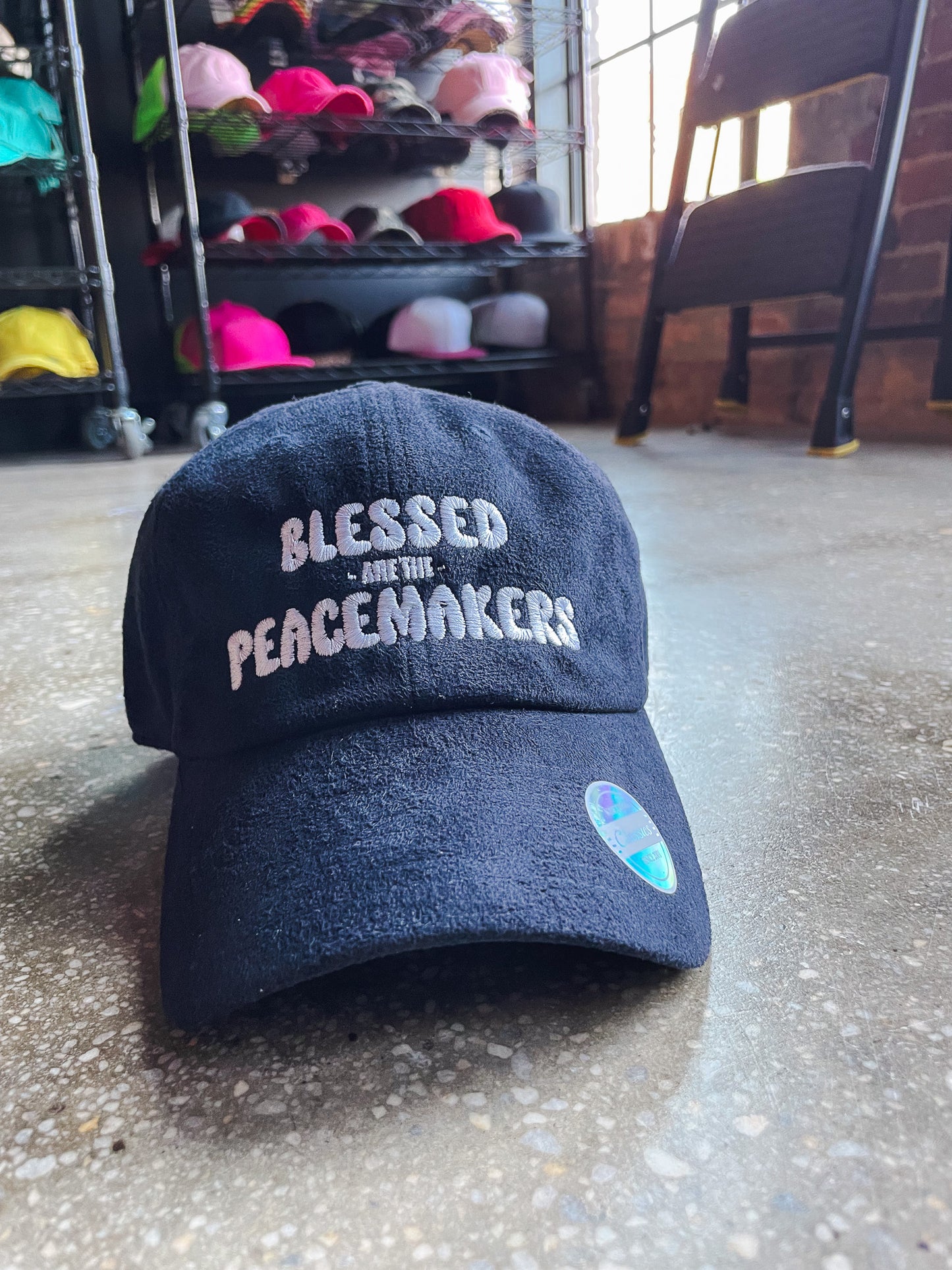 Blessed Are The Peacemakers Adult Hat (Suede)