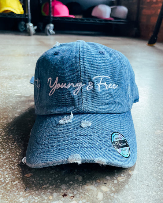 Young & Free Kid's Hat (Distressed)