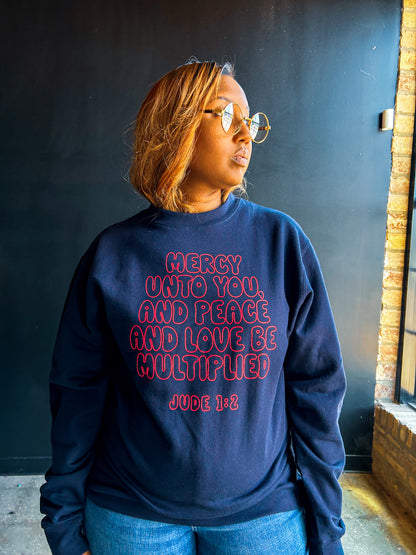 Mercy Unto You Adult Drop Shoulder Sweatshirt