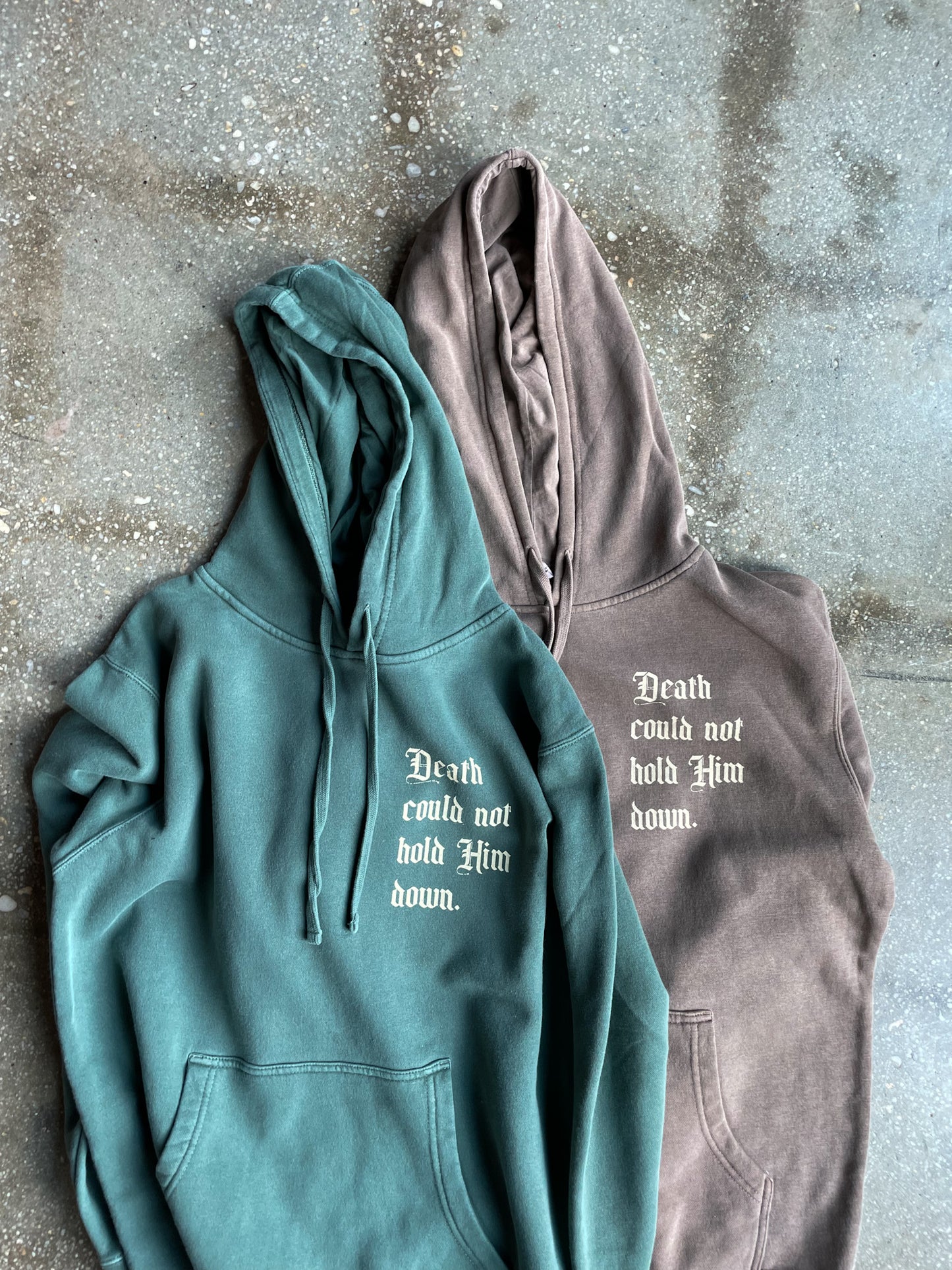 Death Could Not Hold Him Down Adult Box Hoodie