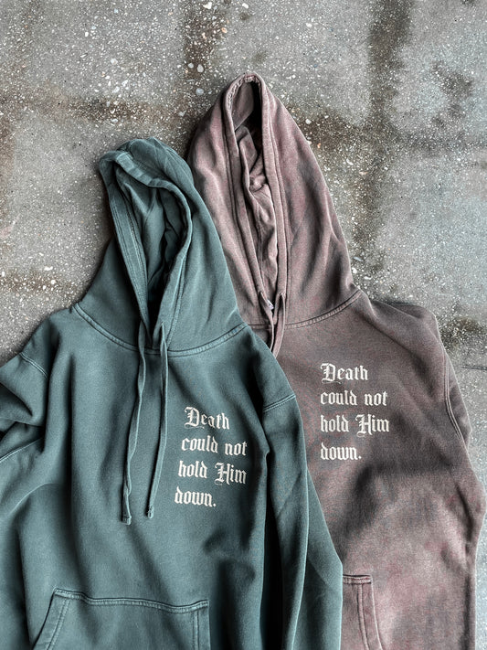 Death Could Not Hold Him Down Adult Box Hoodie