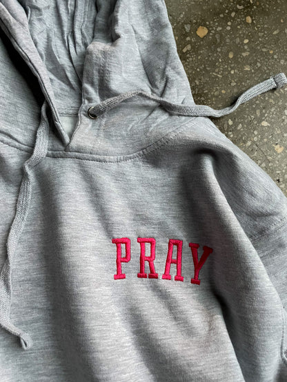 PRAY Embroidered Adult Box Hoodie