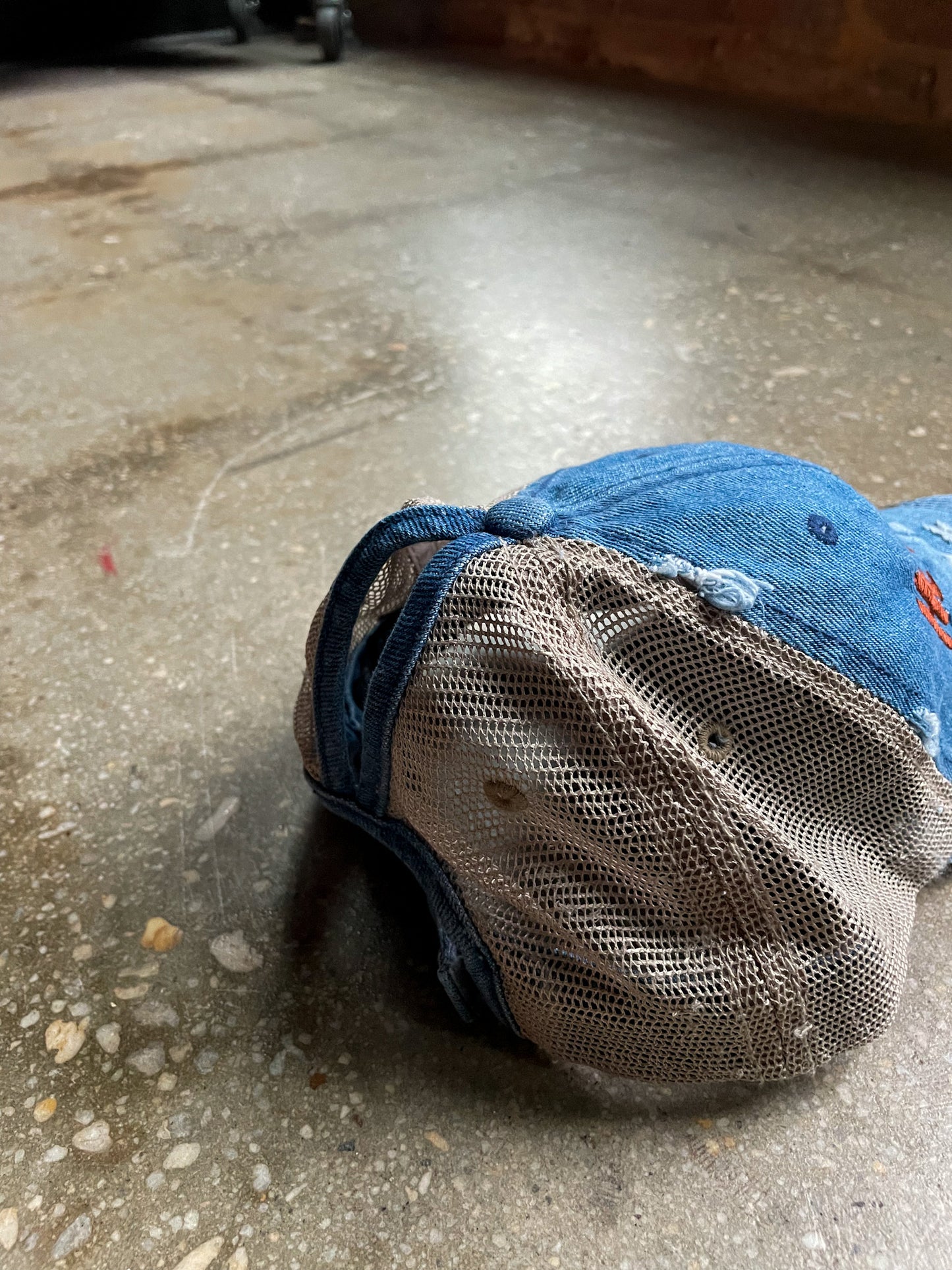 He Got Up Distressed Hat (Mesh-Back Ponytail)