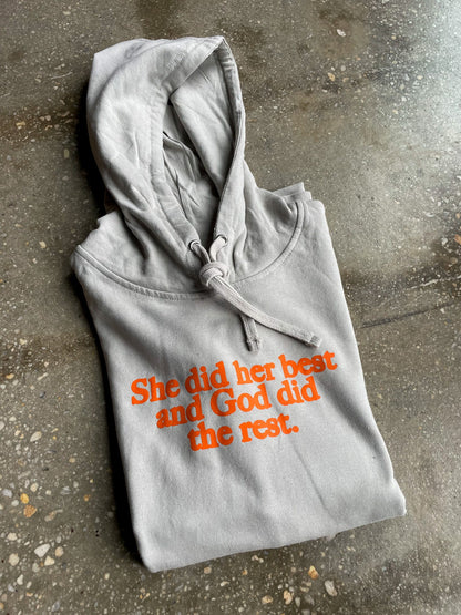(RTS) God Did the Rest Adult Box Hoodie