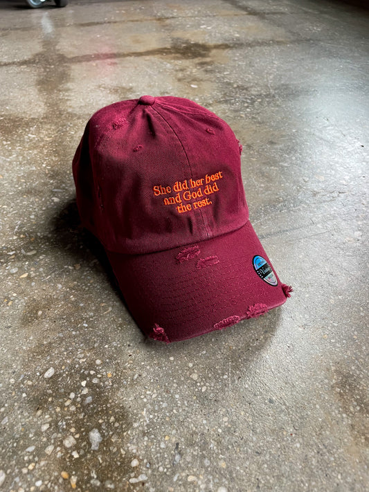 God Did The Rest Hat (Distressed)