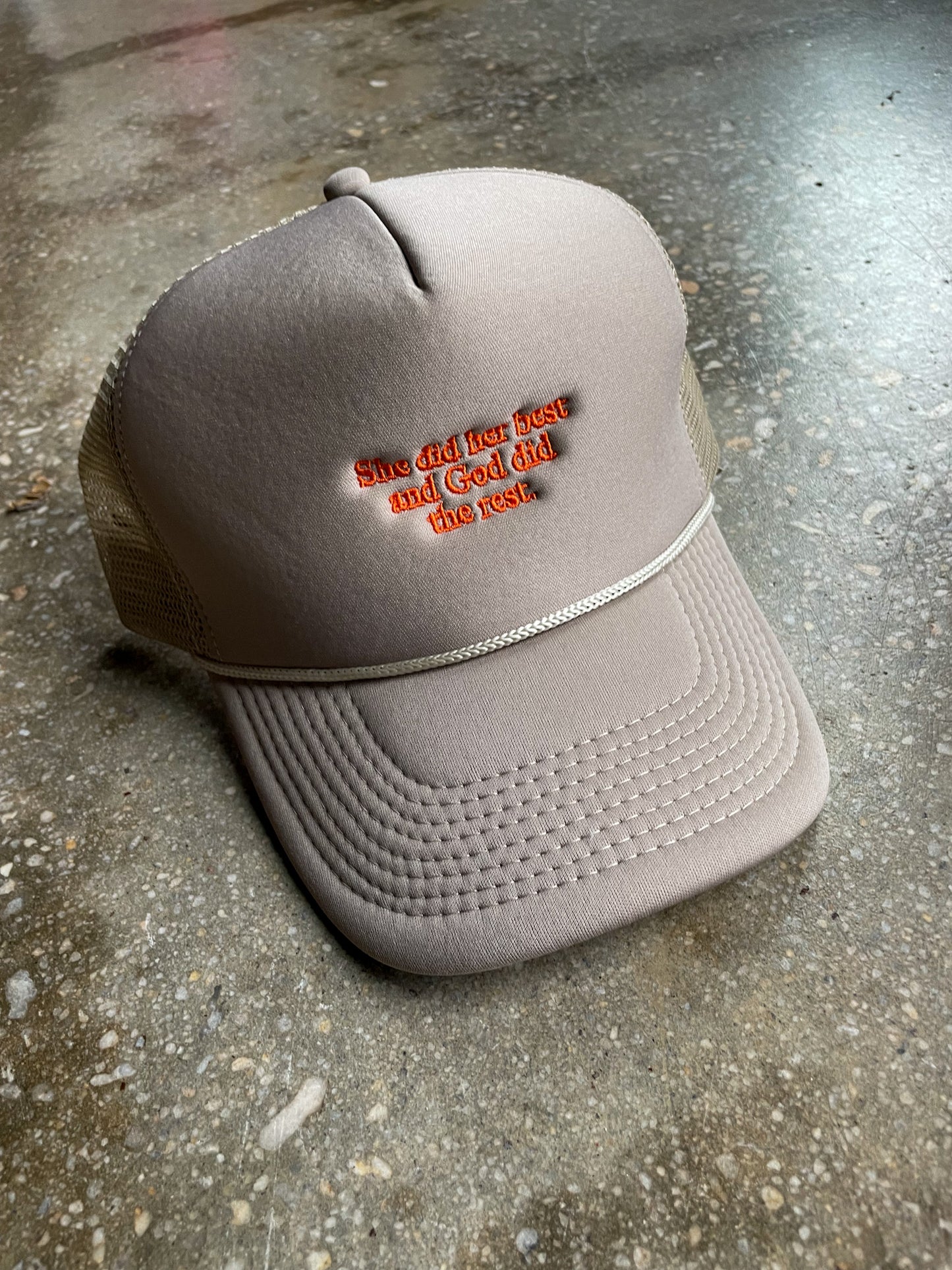 God Did The Rest Trucker Hat