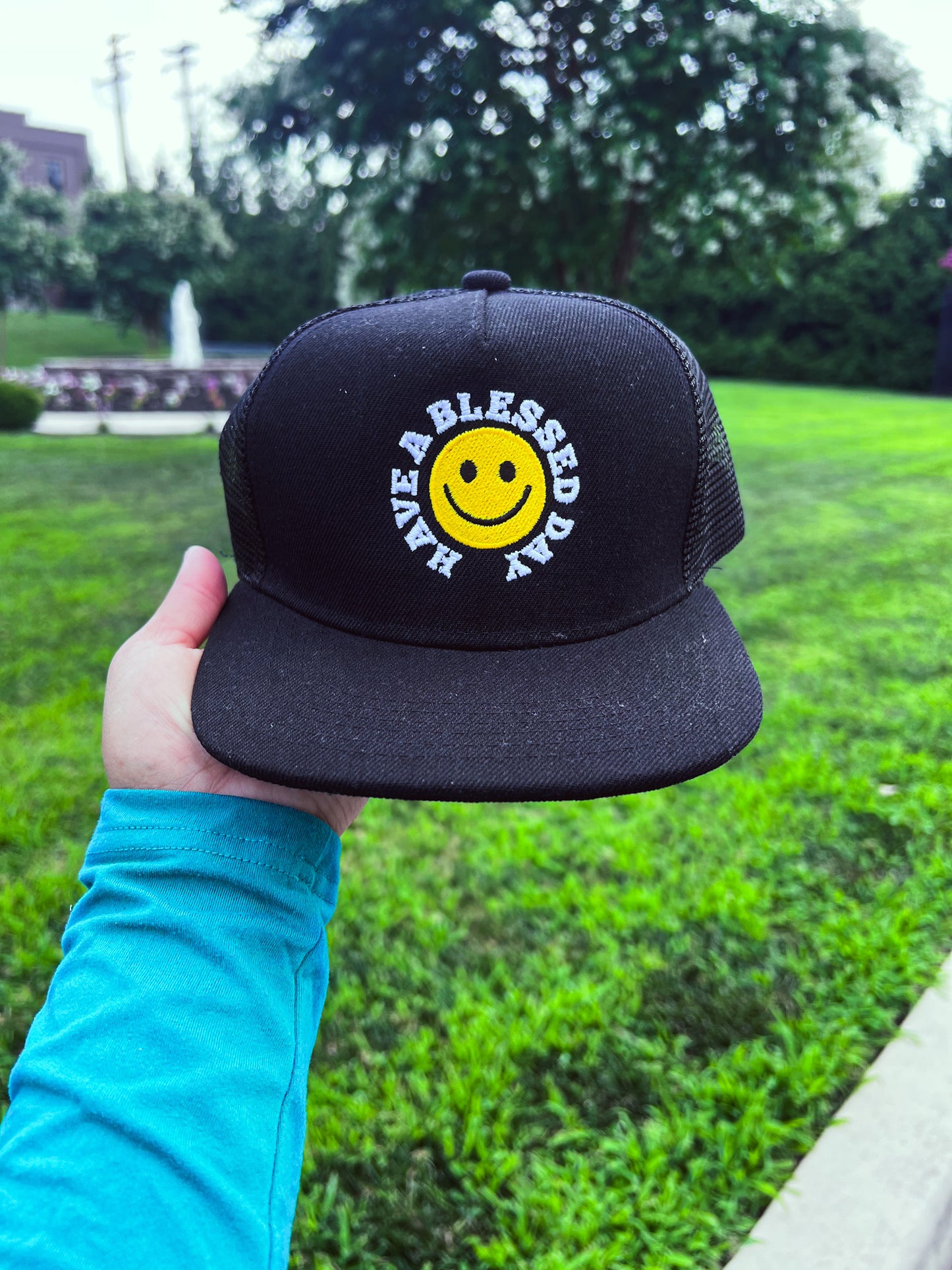 Have A Blessed Day Kids Trucker SnapBack