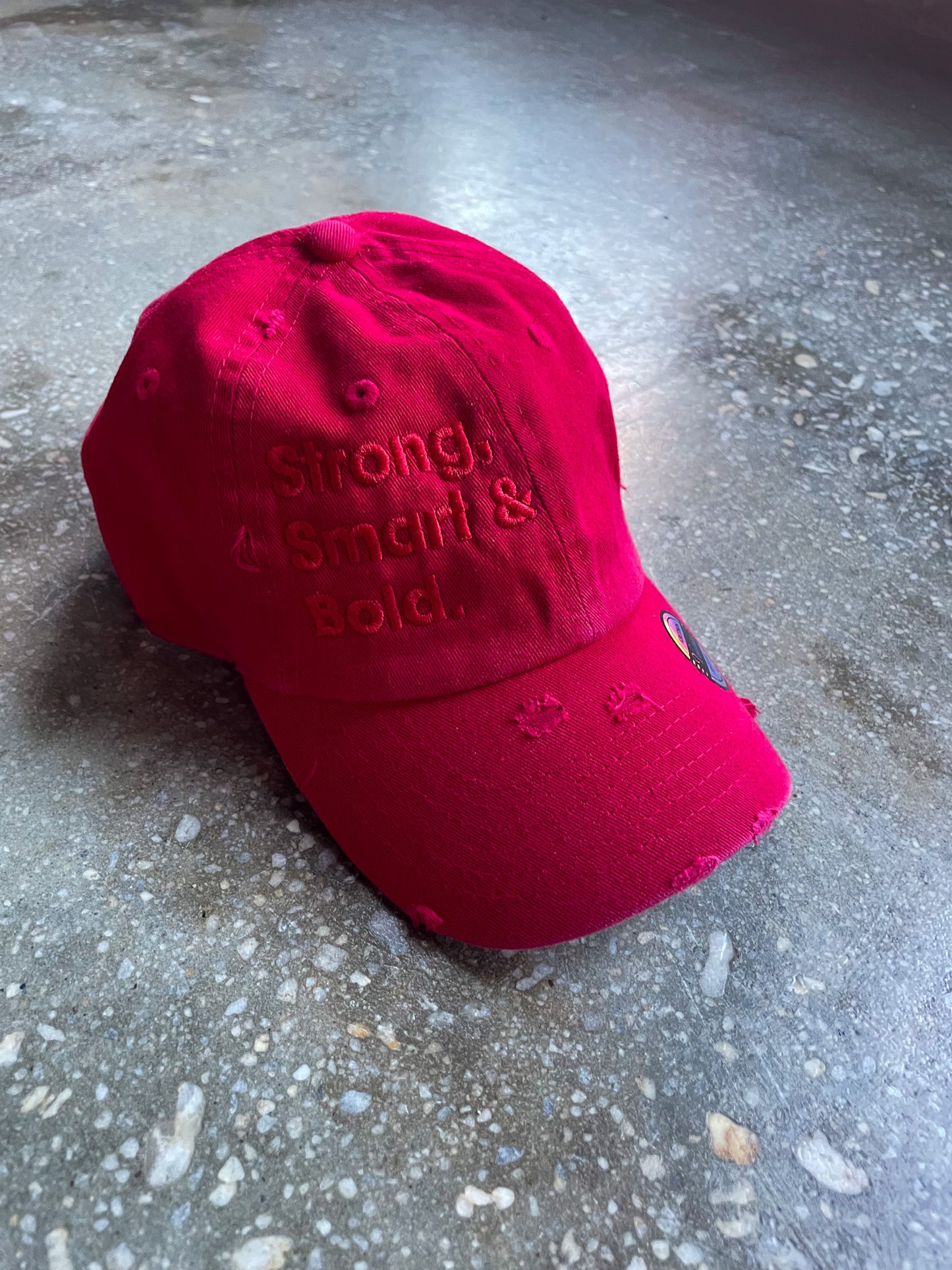 Strong, Smart & Bold Kids Hat (Distressed)