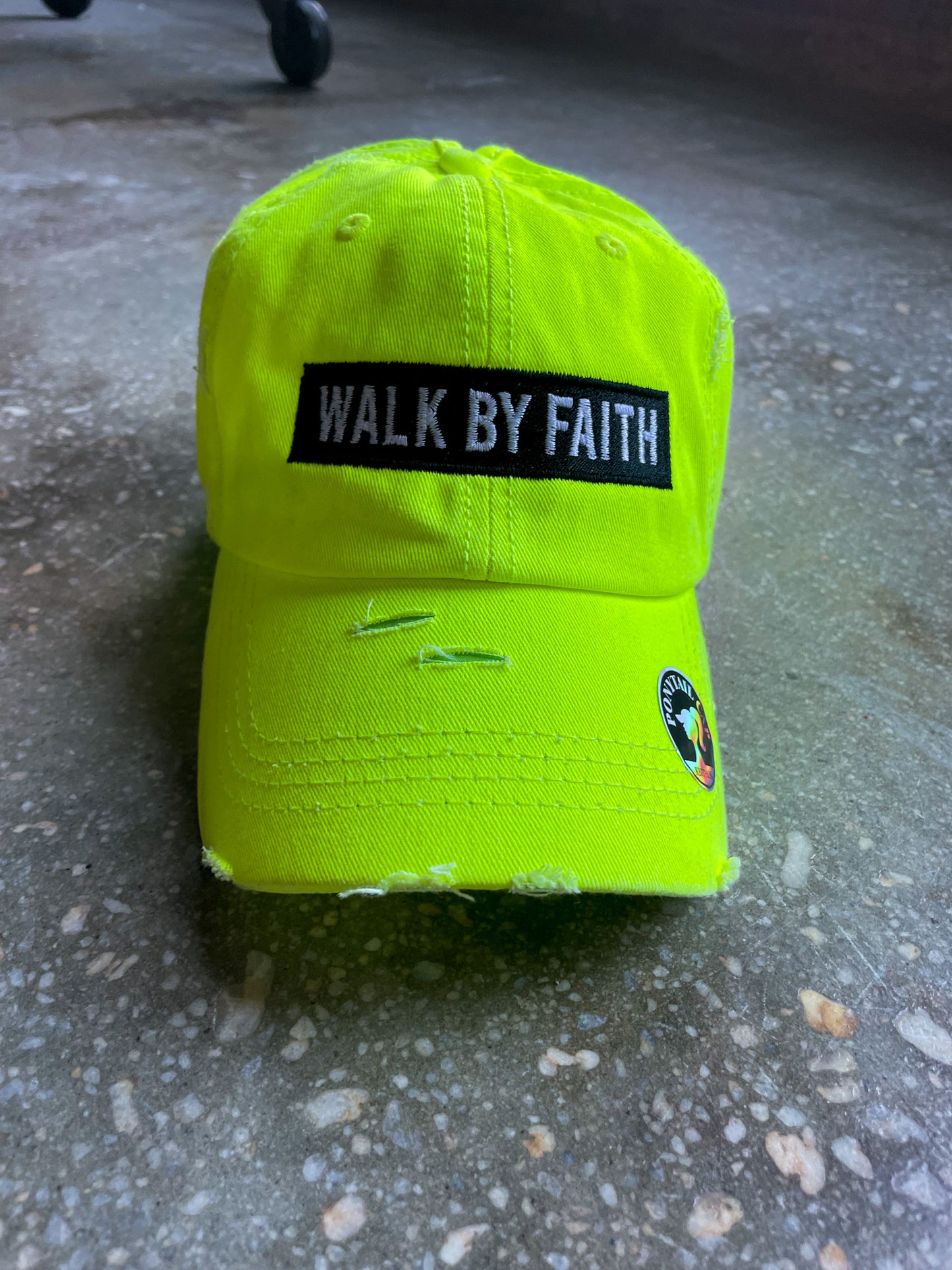 Walk By Faith Adult Hat (Distressed Ponytail)