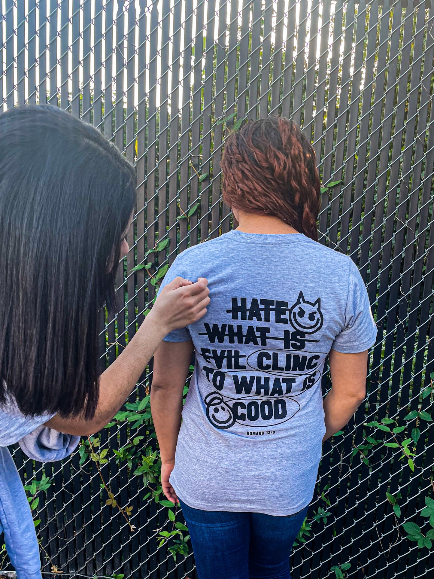 Hate Evil, Cling to Good Adult Box T-Shirt