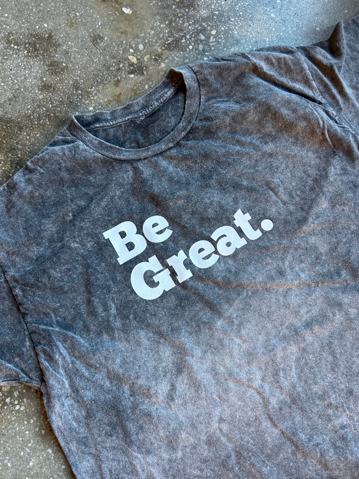 Be Great (Acid Wash) Adult Box T-Shirt